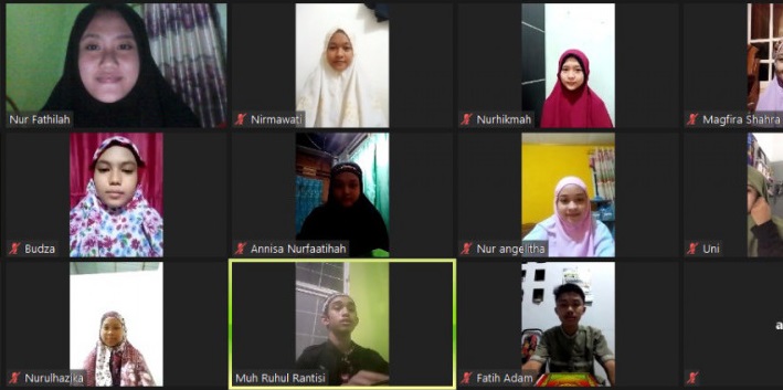 pelaksanaan kursus baca al quran via zoom